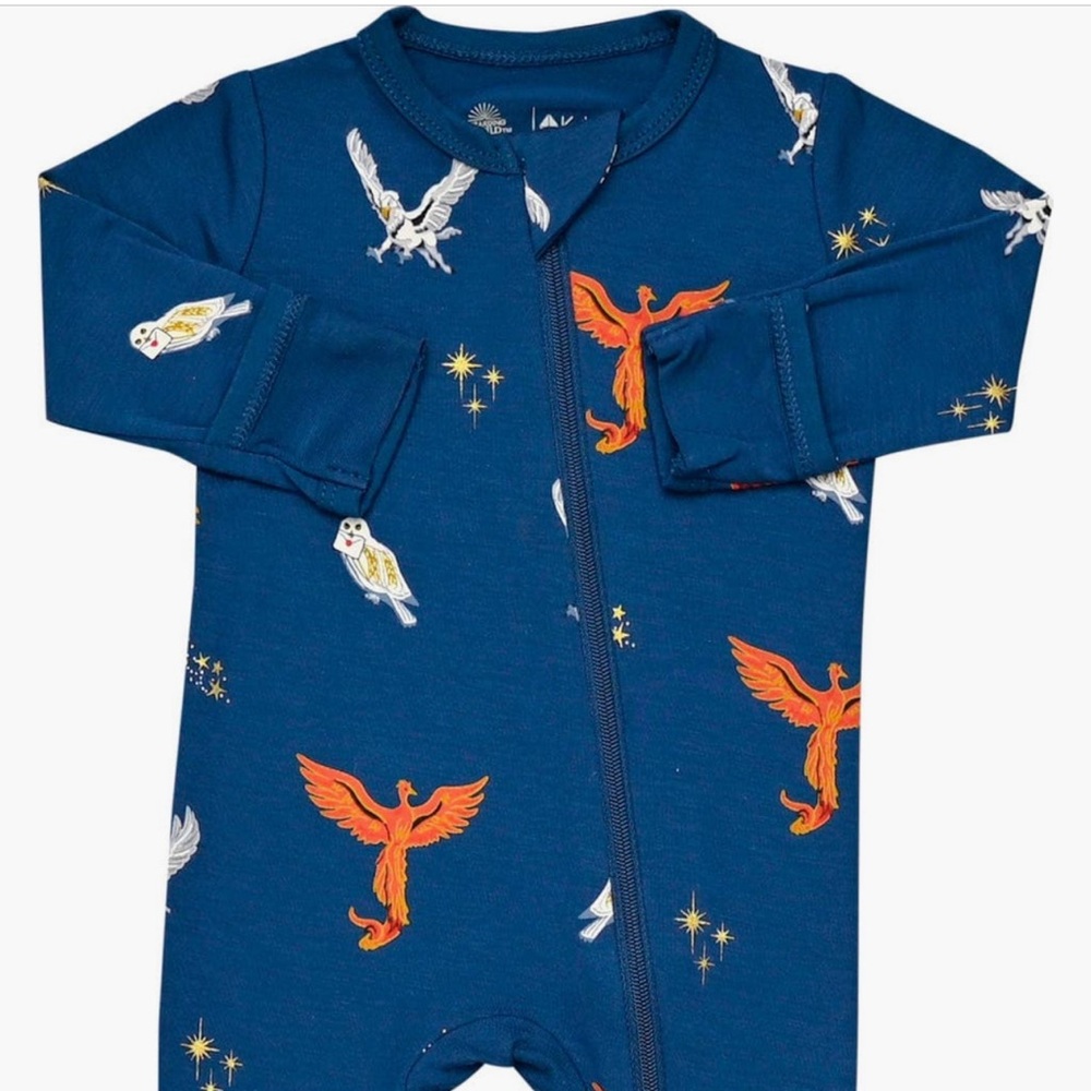 Kyte BABY x Harry Potter Limited Edition Flight Zip Footie (Baby) Size 0-3M NEW - Picture 4 of 11